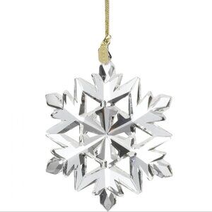 NWT Lenox 2024 Crystal Optic Snowflake Christmas Holiday Ornament